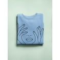 thumbnail image 3 of Girl Face With Hands Sweatshirt Women -Image by Shutterstock, Female XX-Large, 3 of 4