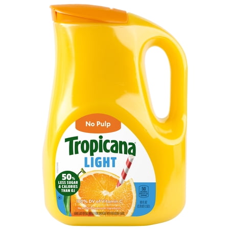 Tropicana 89oz Light Orange Juice, No Pulp