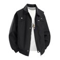 thumbnail image 2 of Mens Lapel Collar Functional Cargo Outerwear, American Street Multi Pocket Wind Jacket, Spring Autumn Daily Coat, 2 of 6