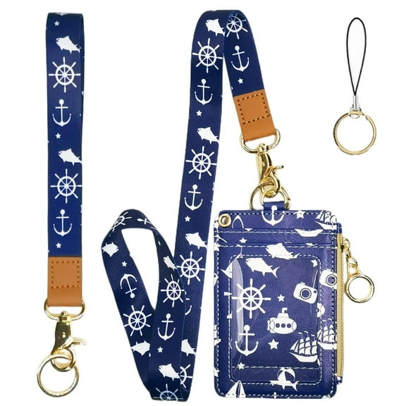 Lanyard Wallet,Wallet Lanyard,lanyards for id Badges,lanyards for id Badges for Women,Lanyard Wallet for Women,Fashion Badge Holder with ZipperCruise Ship