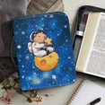 thumbnail image 6 of HELLHERO Capybara Astronaut on Planet Bible Cover with Zippered Handle Waterproof Church Bible Bag for Prayer, PU Leather Bible Case for Christian Prayer, 6 of 12