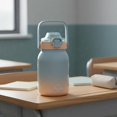 thumbnail image 2 of twisto Kids Insulated Water Bottle Leak-Proof Kids Water Bottle with Straw 6-Extended Duration Insulation Childrens Straw Tumbler for Students, School, Yellow, 2 of 10