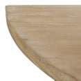 thumbnail image 5 of DecMode 42" x 31" Brown Wood Half Moon Console Table, 1-Piece, 5 of 9