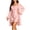 Pink, variant on Women's Fashion Robe, Solid Color Loose Bathrobe, Comfy Home Wear Nightgown For Women Wine M