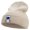 Birch, variant on Floating Robot Embroidered 12 Inch Long Knitted Beanie - Black OSFM