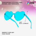 thumbnail image 2 of Gafas de sol Zink Colorful Heart sin montura en forma de corazón x6, 2 of 5