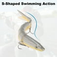 thumbnail image 4 of Señuelos de Pesca de Gato Realistas de Agua Dulce Unique Bargains, Señuelos de Pesca Segmentados Realistas con Ojos 3D para Mayor Atracción, Marrón, 3 Pcs, 4 of 6