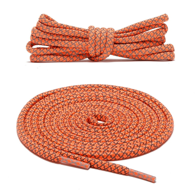 Pair Round Reflective Shoe laces Replacement Rope for Sneakers - Main Image