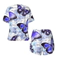 thumbnail image 5 of Lsque Butterflies Women's Short-Sleeved Pajama Set - 2 Piece Soft and Lightweight Sleepwear Set-XX-Large, 5 of 9