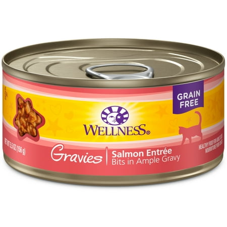 UPC: 0076344027676 | Wellness Complete Health Gravies Grain Free Canned Cat Food  Salmon Entree  5.5 Ounces (Pack of 12)