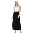 thumbnail image 3 of Women's Stretchy Flowy Maxi Skirt with Elastic Waistband for Comfort and Style, 3 of 5