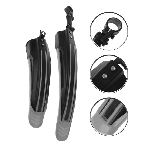 Raindrops 1 Set Black Synthetic Plastic Mountain Bike Mudguard Off-road Cycling