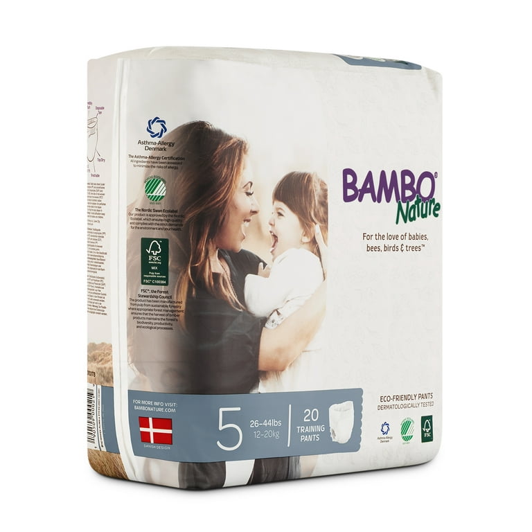 Bambo Nature Premium Training Pants, Size 5, 20 Count 