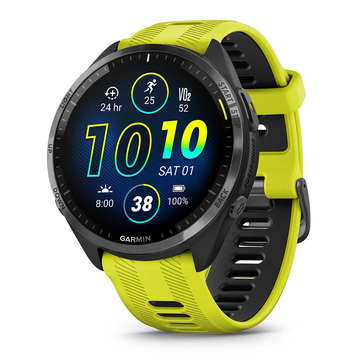Garmin Forerunner 965 (Amp Yellow/Black) Premium Running GPS Smartwatch | Gift Box with PlayBetter HD Screen Protectors, Wall Adapter & Case - image 2 of 7