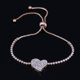 thumbnail image 4 of Pulsera de Cadena de Plata JAMW Corazón de la Amistad Sencillez, 4 of 5