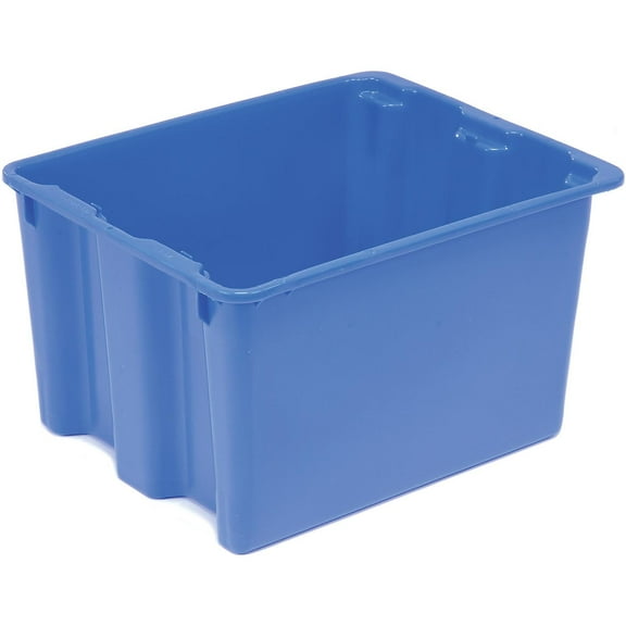 LEWISBins Polyethylene Container SN2117-12, 21"L x 17"W x 12"H, Blue, Lot of 5