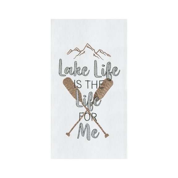 Lake Life Flour Sack Kitchen Towel