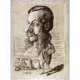 thumbnail image 3 of Claude Monet 11x14 Black Modern Framed Museum Art Print Titled - Caricature of Leon Manchon (1858), 3 of 5