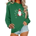 thumbnail image 2 of Christmas Sweatshirt Women Christmas Tree Cake Graphic Sweater Shirts Xmas Holiday Pullover Cute Long Sleeve Tops Green XXL, 2 of 6