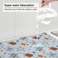 thumbnail image 5 of Sikiie Sea Turtle Dish Drying Mat, Kitchen Counter Mat, Self Drying Mat for Kitchen Counter Dish Drying Pad ,for Dishes, Utensils, Pots and Pans（24" x 18"）, 5 of 7