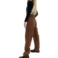 thumbnail image 4 of Women's Adjustable Straps Loose Bib Corduroy Jumpsuit Casual Jumpsuit with Pockets, 4 of 4