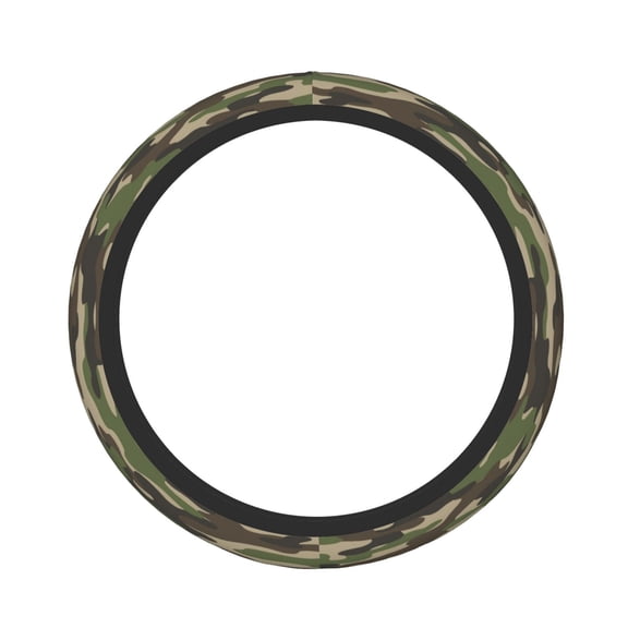 Car Steering Wheel Cover For Men Women Elastic Non-Slip Car Steering Wheel Covers Protector Universal 15 Inch Camouflage Pattern Trendy Style Camo