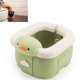 thumbnail image 5 of Inodoro plegable para niños, portátil, ligero, cómodo, a prueba de fugas, asiento de inodoro de entrenamiento para niños pequeños, color verde, 5 of 9