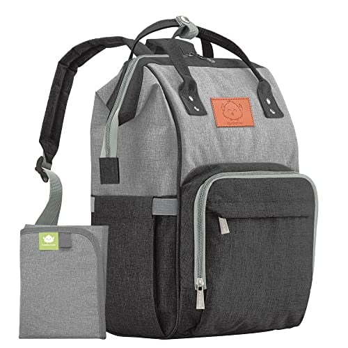 Mochila cambiador KeaBabies, Bolsas de Viaje Multifunción para Bebés Impermeables (Grafito)