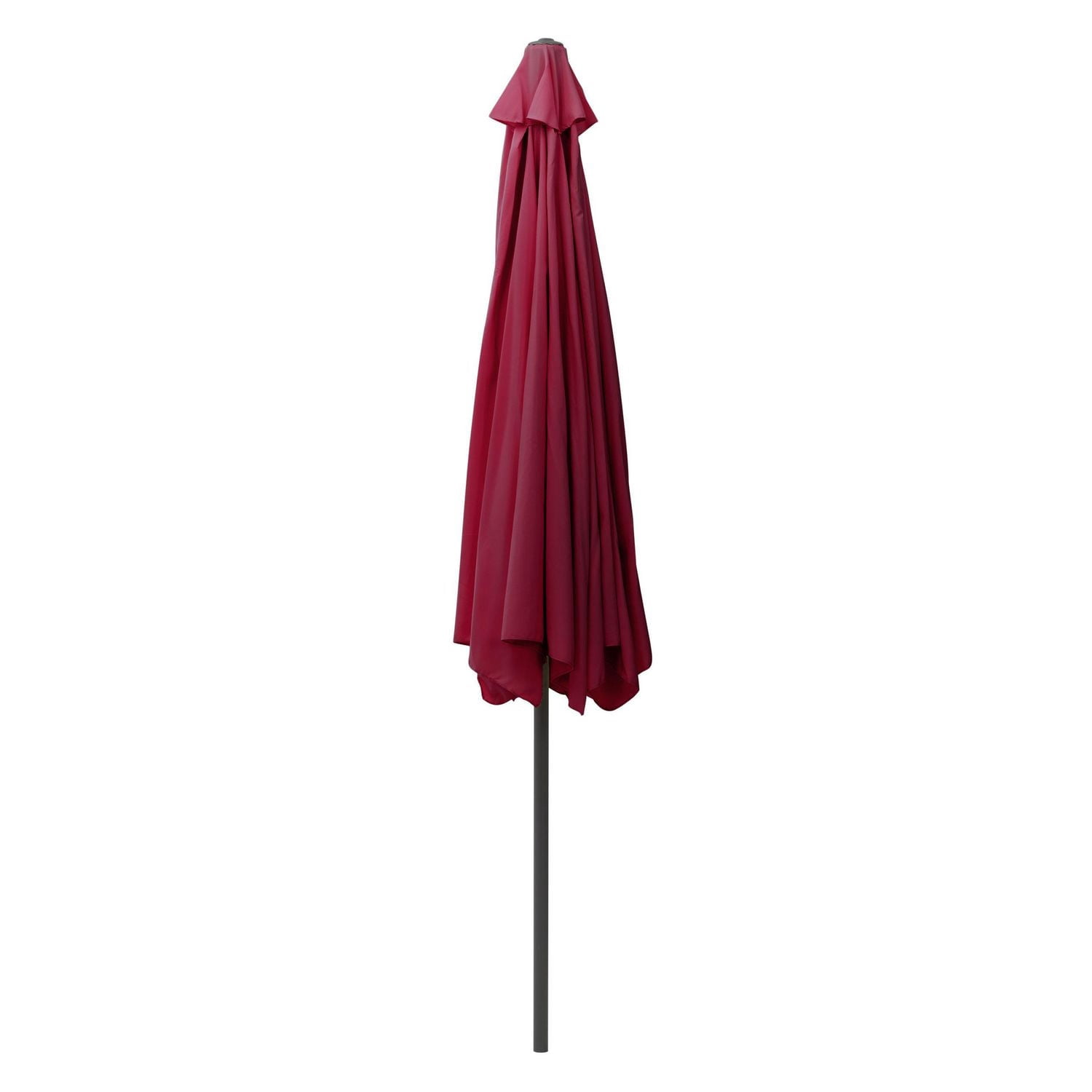 CorLiving Parasol de jardin rond de 3 m avec rabats latéraux