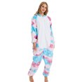 thumbnail image 1 of Pyjama une Pièce en Flanelle Parent-Enfant Dessin Animé animal avec Strass, 1 of 5