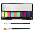 thumbnail image 3 of Body Art Palette Set, Fastness Lightweight Colorful Body Paint Set 10 Colors Waterproof With Makeup Brushes For Performance For Women ANGGREK Otros, 3 of 8