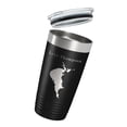 thumbnail image 3 of Lake Thompson Map Tumbler Travel Mug Insulated Laser Engraved Coffee Cup South Dakota 20 oz Black, 3 of 5