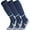 3-Pair Navy, variant on APTESOL Knee High Soccer Socks Team Sport Cushion Socks for Boys Girls Men Women [3-Pair Black,M]