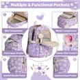 thumbnail image 2 of DAKIMOE School Backpack 3 Sets Corduroy Backpack for Teen Laptop Backpack for Women Middle High School Bookbag Travel Daypack, 2 of 7