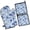 Pioneer Flower Floral, variant on Pioneer Flower Floral Print Pattern Kitchen Oven Mitt and Pot Holder Sets 2 Pcs for Baking, Cooking and Grilling, Heat Resistant Up To 392 °F