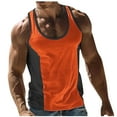 thumbnail image 2 of pstuiky Camisetas sin mangas para hombre, Camiseta deportiva informal de moda para hombre con estampado de manga corta y cuello redondo Camisas para hombres xxxl, 2 of 6