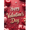 thumbnail image 4 of Valentine's Day Banner Heart Balloons Pink Roses Gift Box Backdrop Party Supplies Photography Props Romantic Decorations Festive Décor Background, 4 of 4