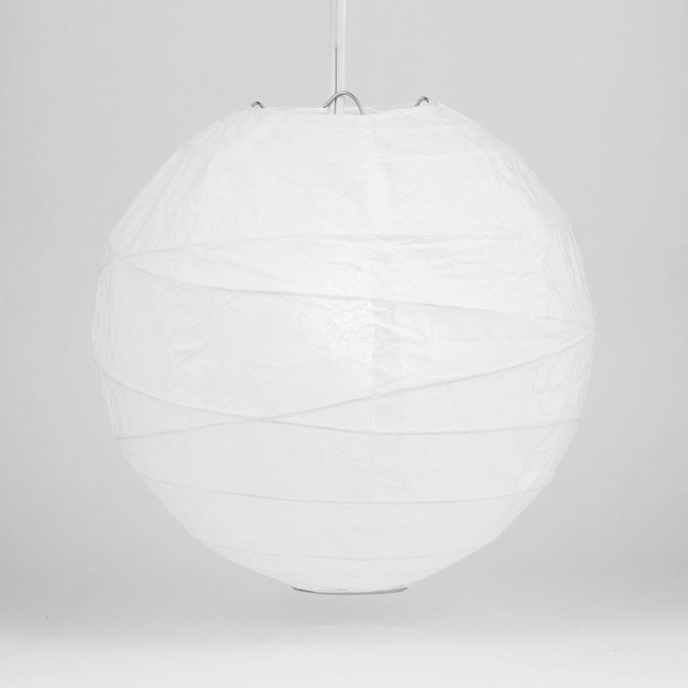 10-Inch, White Luna Bazaar Eyelet Paper Lantern Decoration Lamp Shade 