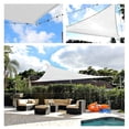 thumbnail image 4 of Triangle Sun Shade Sail 20 x 20 x 20 Ft UV Block Fabric White, 4 of 5