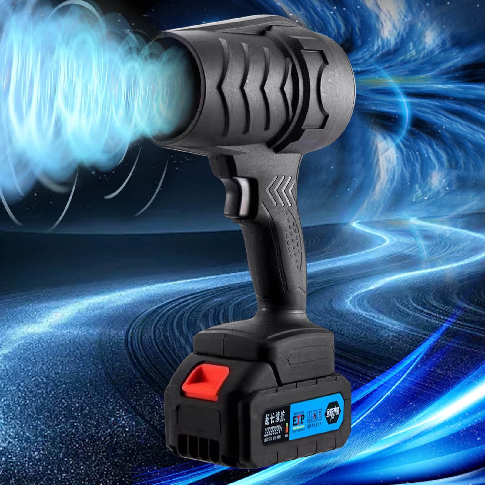 Cordless Leaf Blower, 130000 RPM High-Speed, 6000MAh Large-Capacity Batteries & Charger, Lightweight Handheld Blower for Lawn/Garden/Yard Cleanup