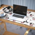 thumbnail image 3 of Long Mouse Pads for Desk,White Cow Head Pattern Desk Mats on Top Of Desks, Desk Mouse Pad Extra Large with 3mm Non-Slip Base and Stitched Edge for Gaming,Office,Work,Home 35.4"x15.7", 3 of 6
