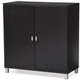 thumbnail image 1 of Baxton Studio Marcy Armoire de Rangement Polyvalente pour Entrée en Brun, 1 of 6