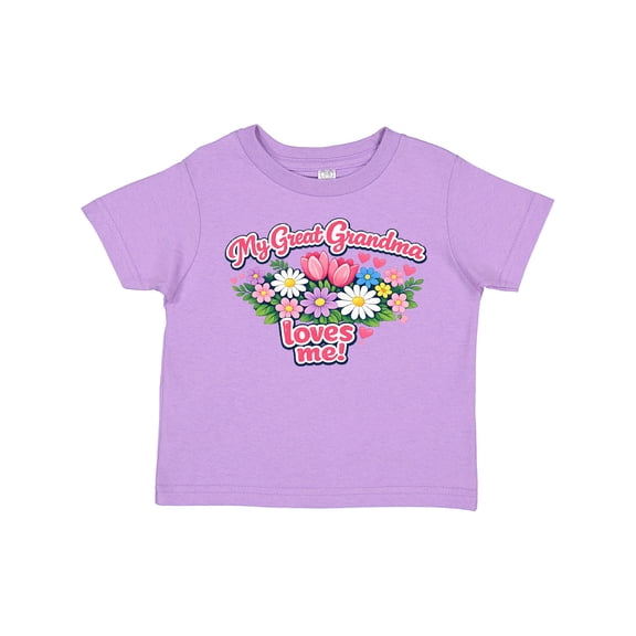Inktastic Great Grandma Loves Me Boys or Girls Toddler T-Shirt