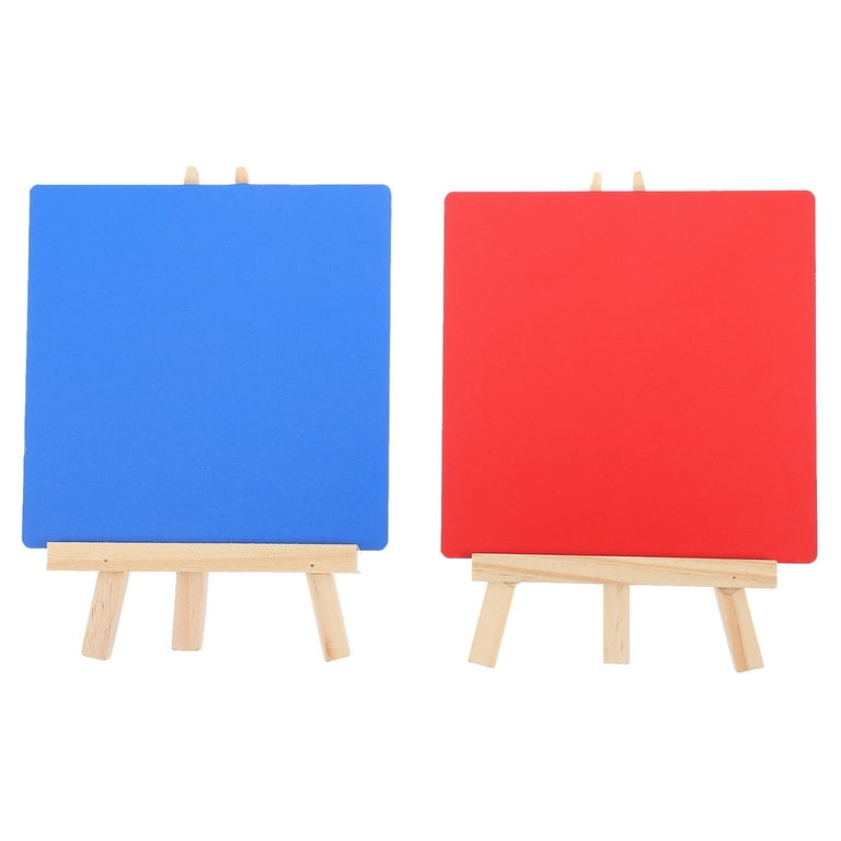 2pcs Simple Useful Chalkboards Wooden Multipurpose Chalkboard with Base  Stand