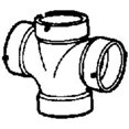 thumbnail image 2 of Charlotte Pipe Double Sanitary Tee Pipe Fitting - Easy Installation - 4 In, 2 of 3