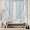 thumbnail image 5 of Aqua Gray Stripes Tapestry for Bedroom Wall Hanging Tapestry, Minimalist Gradient Lines Aesthetic Ceiling Backdrop Tapestries Poster Blanket Wall Decor for Teens Room Living Room Dorm 39" x 59", 5 of 8