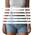 thumbnail image 6 of Gsakboxl Women's Shorts Women High Waist Solid Color Stretch Denim Shorts Classic 5 Pocket Casual Jean Hot Pants Light Blue, 6 of 10