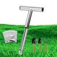 thumbnail image 1 of Colaxi Soil Sample Rod Stainless Steel Waterproof Sampling Tools Device T Shaped Handle Soil Test Set Garden Tools for Backyard Lawn, 1 of 7