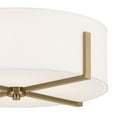 thumbnail image 4 of 52594CPZ Kichler Lighting Malen - 4 Light Flush Mount-8.25 Inches Tall and 20 Inches Wide-Champagne Bronze Finish, 4 of 6