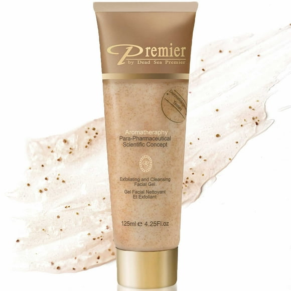 Premier Dead Sea Exfoliant pour le Visage et Nettoyant pour le Visage Classic Micrograins Para-Pharmaceutiques Exfoliant pour le Visage Nettoyant pour le Visage Huile d'Hamamélis Huile de jojoba Peau Voiture